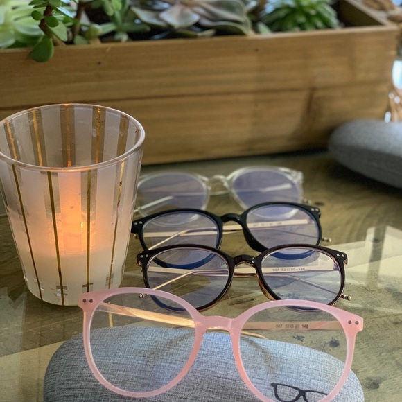 Brown Framed Blue Light Blocking Glasses with Case - Picture 5 of 6